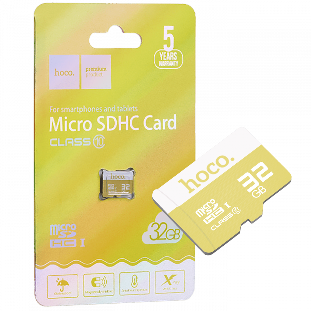 Карта памяти Hoco microSDXC 32GB class 10 UHS-I - фото 1 - id-p169722019