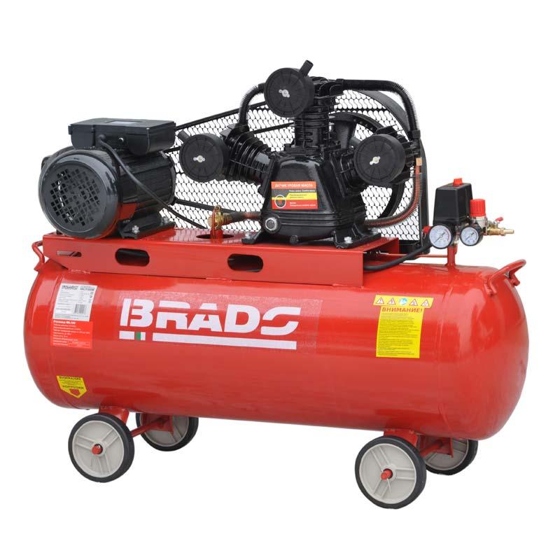 ВОЗДУШНЫЙ КОМПРЕССОР BRADO IBL3100B (ДО 600 Л/МИН, 8 АТМ, 100 Л, 380 В, 3.0 КВТ)