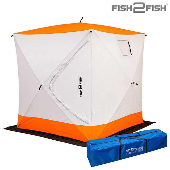 Зимняя палатка Fish2Fish Куб в чехле 180х180х195 см - фото 3 - id-p169734118