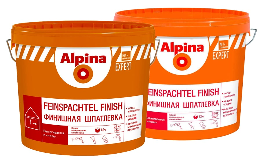 Шпатлевка белая ALPINA Feinspachtel Finish Expert 25 - фото 1 - id-p169743999