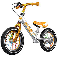 Детский беговел Small Rider Foot Racer AIR 3 (серебристый/бронзовый) с ручным тормозом