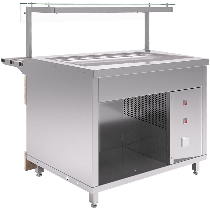 Прилавок холодильный Refettorio CAPITAL RC13A/RC13AS, h=100 мм (на 4 GN 1/1) - фото 2 - id-p169748034