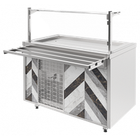 Прилавок холодильный Refettorio CITY RCC11A, h=20 мм