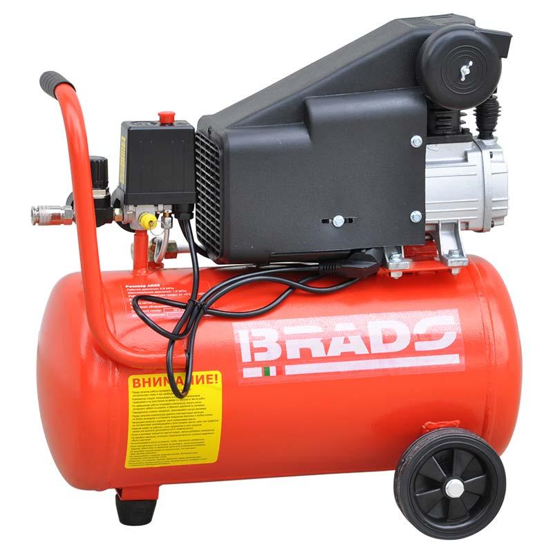 Воздушный компрессор BRADO AR25S (ДО 180 Л/МИН, 8 АТМ, 25 Л, 230 В, 1.50 КВТ) - фото 2 - id-p169764461