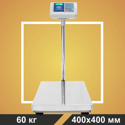 Весы МП 60 ВЖА Ф-3(10/20; 400х400; нерж.) "Восточный Базар 518"