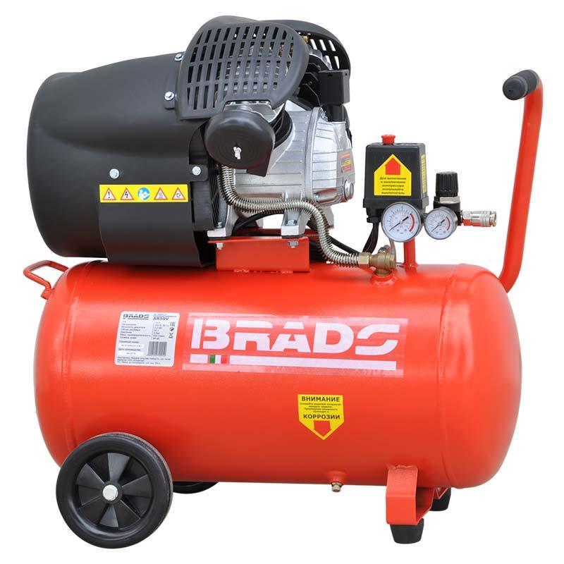 Воздушный компрессор BRADO AR50V (ДО 440 Л/МИН, 8 АТМ, 50 Л, 230 В, 2.2 КВТ) - фото 1 - id-p169764837