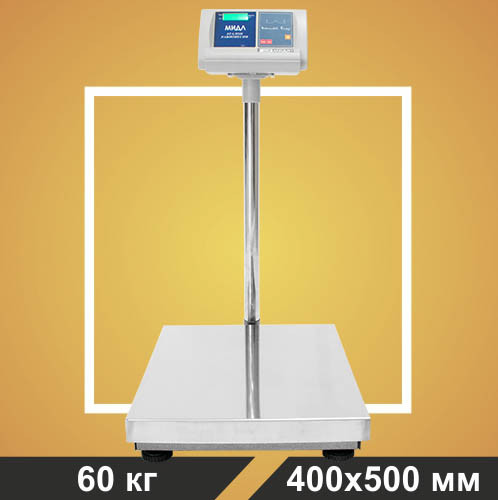 Весы МП 60 ВЖА Ф-3(10/20; 400х500; нерж.) "Восточный Базар 518"