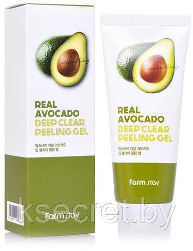 FarmStay Real Avocado Deep Clear Peeling Gel Гель пилинг отшелушивающий с экстрактом авокадо 100 мл - фото 3 - id-p169765634