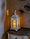 Кашпо ЛЮЧИЯ "Камелия" белое с восковой LED свечой имитирующей пламя, 13*h30 см., фото 3