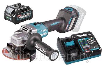 Угловая шлифмашина аккумуляторная GA023GZ MAKITA 40V XGT + ПОДАРОК (аккум.2,5Ач. и зарядное устройство)