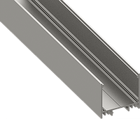 Светодиодный профиль для накладного/подвесного монтажа 35*32*2000мм алюминиевый, анодированный