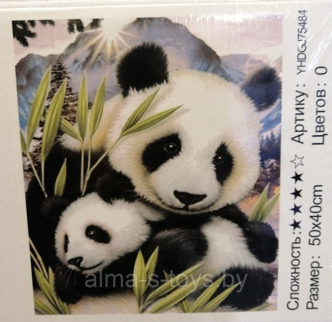 Картина 9Д (панды)рисование и алмазная мозаика - фото 1 - id-p167866062