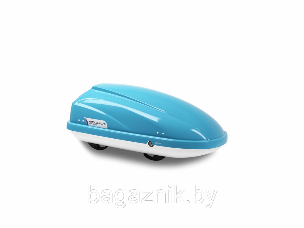Автомобильный багажный бокс Modula Travel Sport 370 Light Blue (139x71x48см) (голубой) - фото 1 - id-p169777629