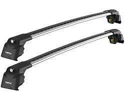 Багажник (поперечины) Turtle Air 2 Silver на интегрированные рейлинги