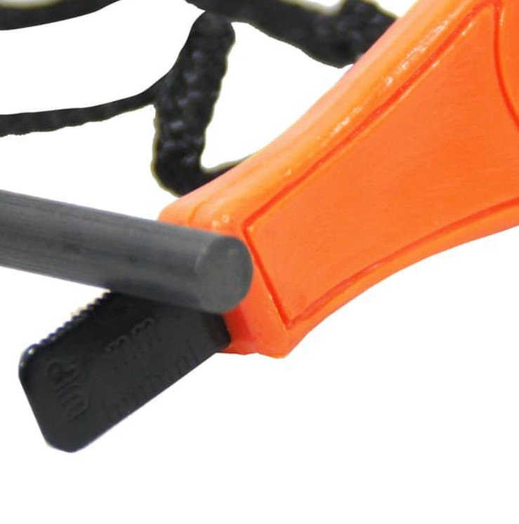 Огниво с магниевым стержнем, пластиковой ручкой Survive fire starter whistle в комплекте с сигнальным свистком - фото 3 - id-p169786105