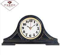Интерьерные настольные кварцевые стрелочные часы РУБИН 1834-002 классические в кабинет для руководителя