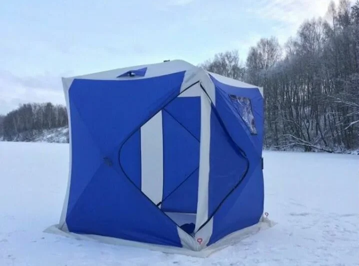 Палатка-куб зимняя "TRAVELTOP" 200х200х215см (Синяя), арт. TH-1620 - фото 3 - id-p169737848