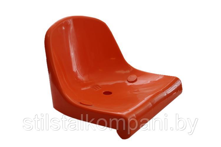 Скамейка на металлическом каркасе с пластиковыми сиденьями - фото 3 - id-p169837696