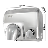 Электросушитель для рук Puff-8844 (2,3 кВт) механический старт, нержавейка, фото 7