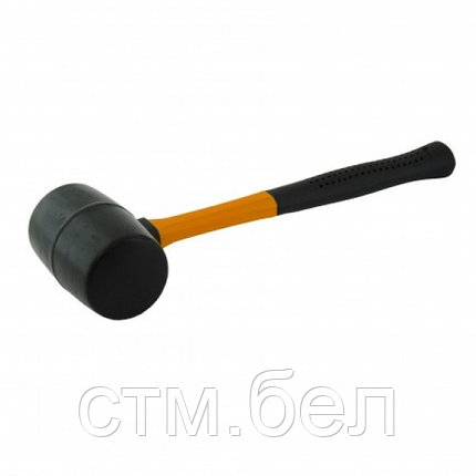 Киянка (молоток резиновый черный) с фиберглассовой ручкой 65мм, фото 2