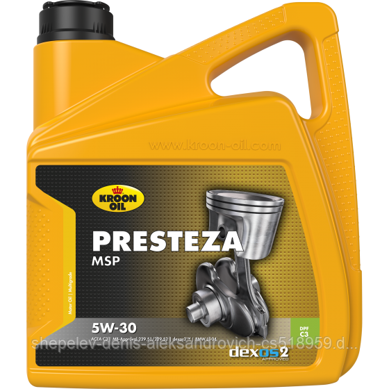 Моторное масло Kroon-Oil Presteza MSP 5W30 4L