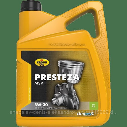 Моторное масло Kroon-Oil Presteza MSP 5W30 5L