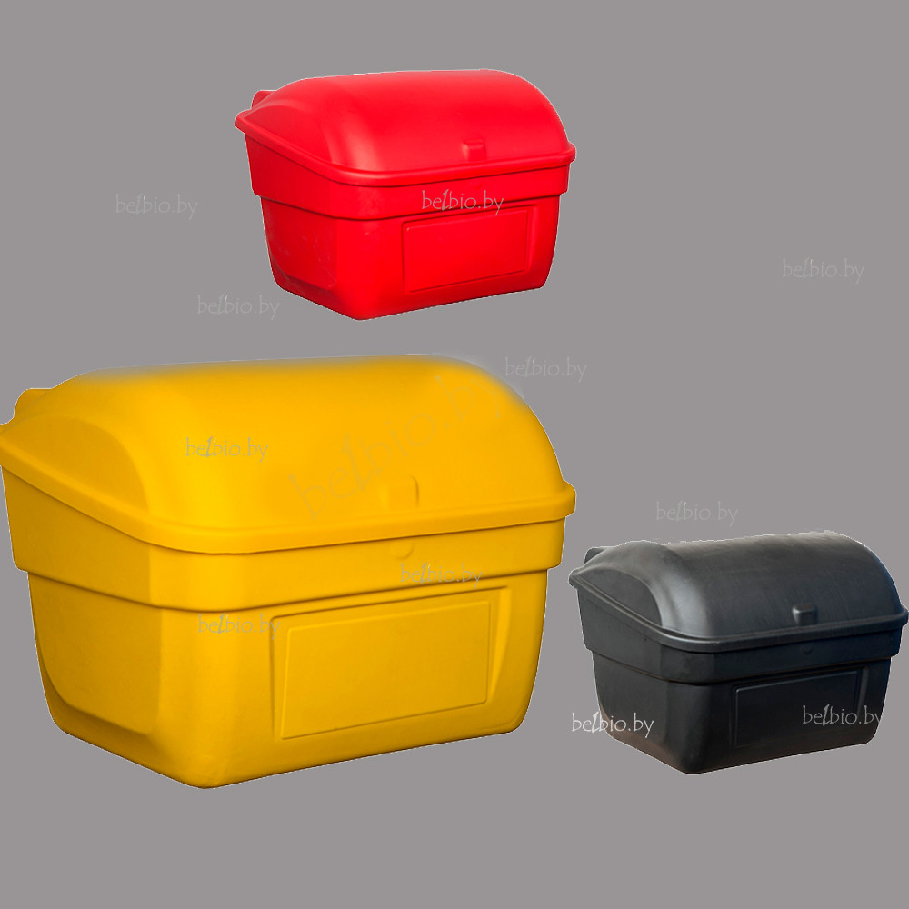 Ящик контейнер для песчано-солевых смесей 220 л пластиковый. Доставка. tsg prs - фото 2 - id-p132651010