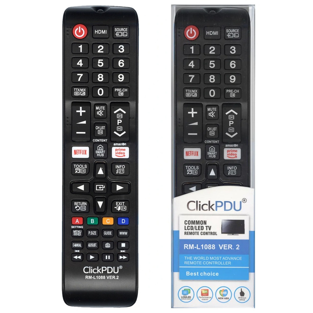 Пульт универсальный ClickPDU для Samsung RM-L1088 ver2 (функц. prime video,netflix,3D - фото 1 - id-p169873735