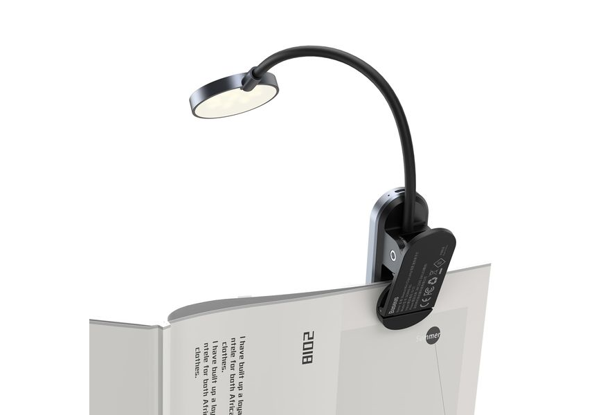 Лампа для книг - Baseus Comfort Reading Mini Clip Lamp Dark Gray (DGRAD-0G) - фото 1 - id-p169873999