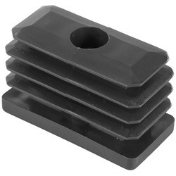 Заглушка пластиковая прямоугольная 30х60, с металлической резьбой М8, черная - фото 2 - id-p169876464