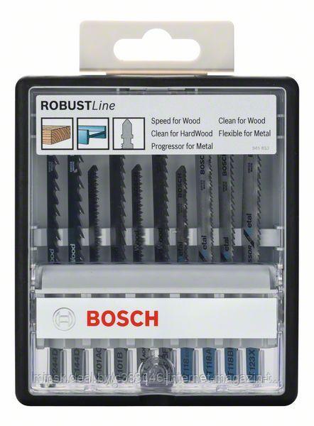 Набор пилок к лобзику Robust Line (дерево / металл / 10 шт) BOSCH (2607010542) - фото 1 - id-p114591291