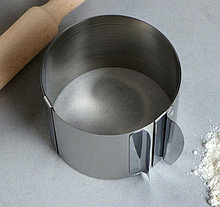 Кольцо форма трансформер для выпечки и сборки торта D-16-30, H-8 см раздвижное