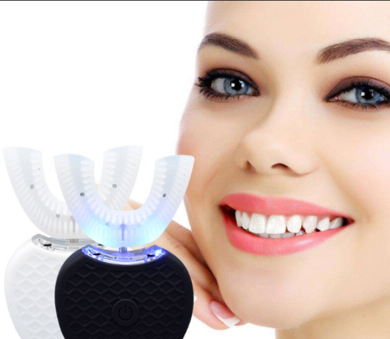 Ультразвуковая электрическая отбеливающая зубная щетка Toothbrush Cold Light Whitening - фото 1 - id-p139690137