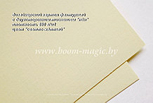 12-002 картон фактурный с двухст. тиснен. "лён", цвет "светло-жёлтый", плотн. 260 г/м2, формат А4