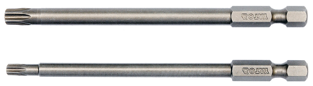 Биты TORX sec. T20, T30 1/4"х100мм (2шт) S2 HRC58-62 "Yato" YT-0492