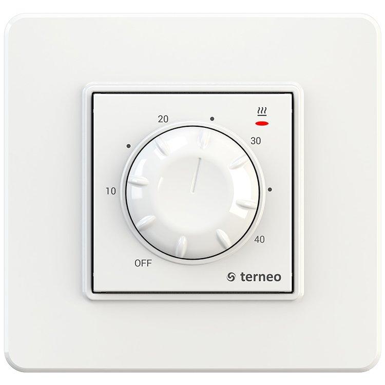 Терморегулятор для теплого пола terneo rtp механический, поворотный, цвет белый/слоновая кость - фото 1 - id-p169945818