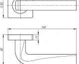 Ручка раздельная KEA SQ001-21MWSC-33, фото 2