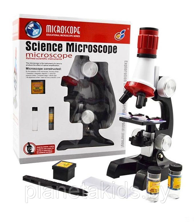 Детский игрушечный микроскоп арт. C2121 с аксессуарами - фото 1 - id-p169948817