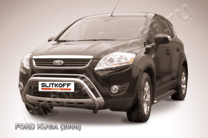 Защита переднего бампера d57 Ford Kuga (2008+)