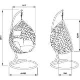 Подвесное кресло-кокон HAWAII, фото 4
