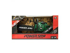 Етская бензопила Power Saw, свет, звук, зеленая, 193E1