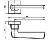 Ручка раздельная GROOVE USQ5 BB/SBB/BB -17, фото 2