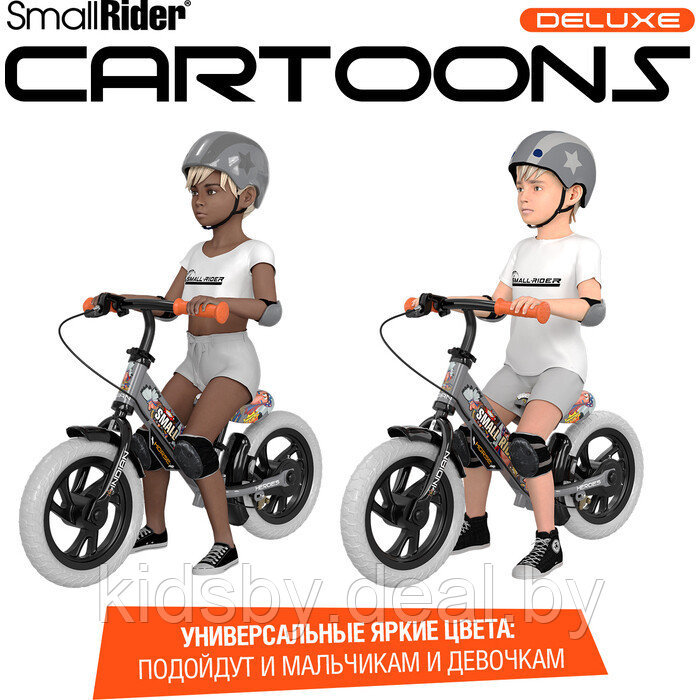 Детский беговел Small Rider Cartoons Deluxe EVA (индеец) 2 тормоза - фото 2 - id-p169972024