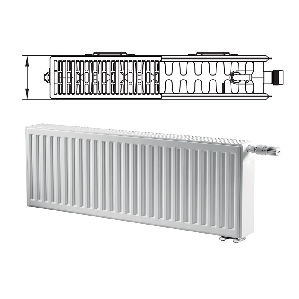Радиатор стальной панельный Kermi Profil-V тип 22 200 х 600 нижнее подключение (FTV220200601R2Y) - фото 1 - id-p169972762