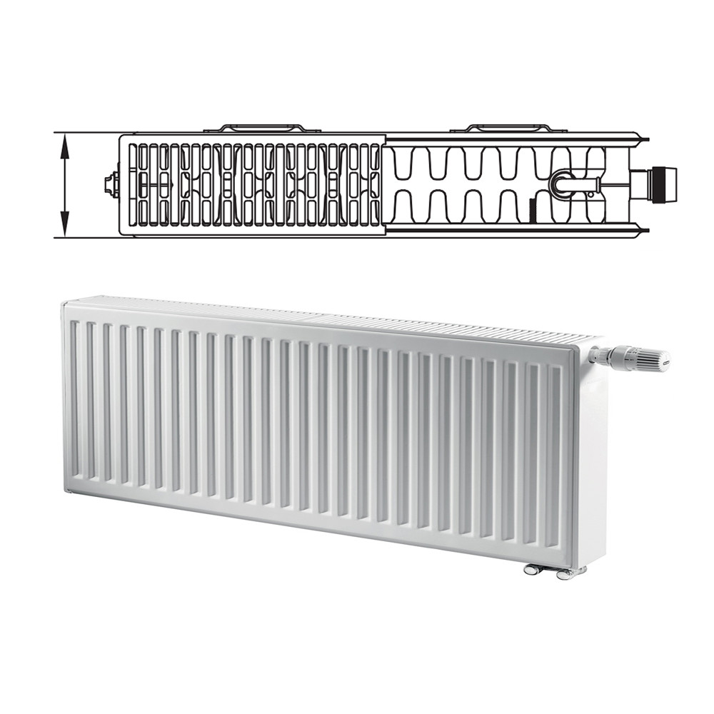 Радиатор стальной панельный Kermi Profil-V тип 22 200 х 1100 нижнее подключение (FTV2202001101R2Y) - фото 1 - id-p169972767
