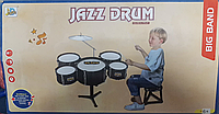 Детская барабанная установка со стульчиком и ударником