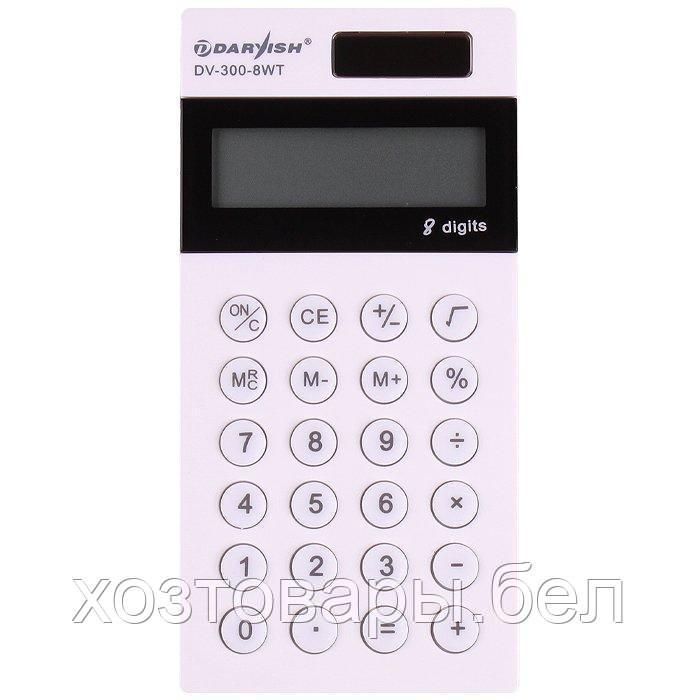 Калькулятор карманный 8 разрядный двойное питание 118*58*11,3мм - фото 1 - id-p164883075