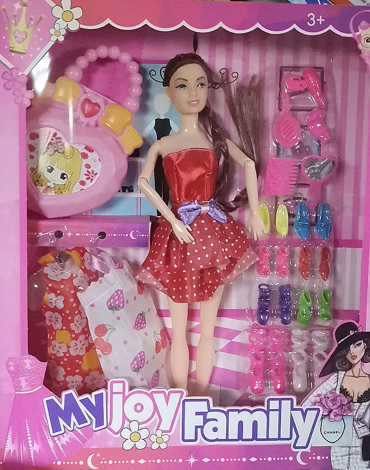 Набор кукла Барби Barbie с аксессуарами (платьями,обувью, сумочка)