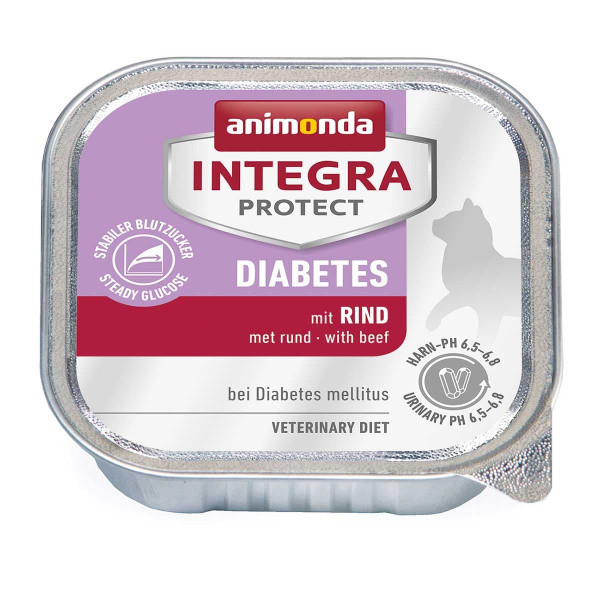 Влажный корм для кошек Animonda INTEGRA Protect при диабете (говядина) 100 гр - фото 1 - id-p169992653