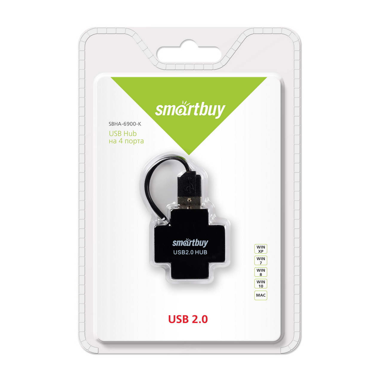 Универсальный USB разветвитель Smartbuy (SBHA-6900) - фото 2 - id-p169992967